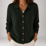 Colette | Collared Button-Down Cardigan
