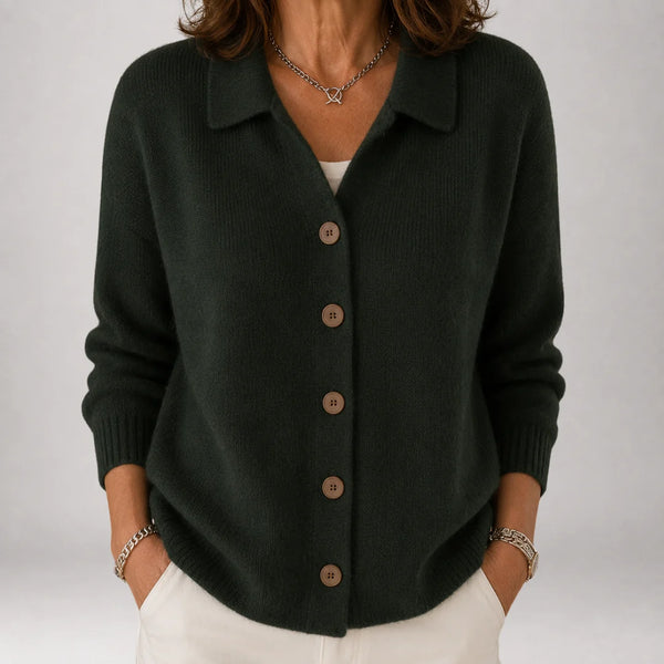 Colette | Collared Button-Down Cardigan