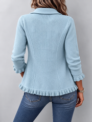 Solange | Ruffled Knit Cardigan