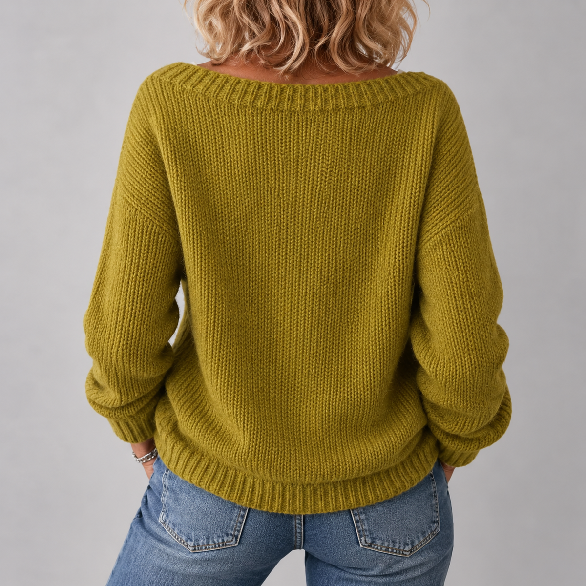 Margaux | Boat Neck Knit Sweater