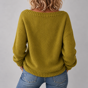 Margaux | Boat Neck Knit Sweater