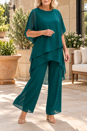 Vivienne | Layered Chiffon Two-Piece Set