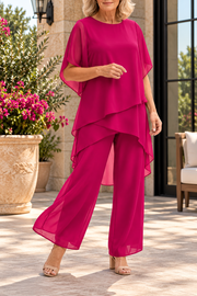 Vivienne | Layered Chiffon Two-Piece Set