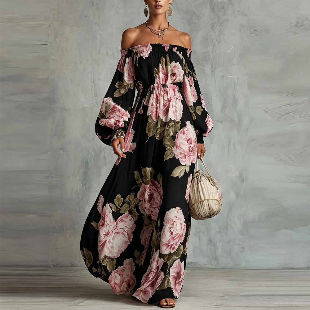 Rosalie | Off-Shoulder Floral Maxi Dress