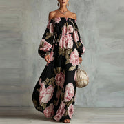 Rosalie | Off-Shoulder Floral Maxi Dress