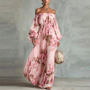 Rosalie | Off-Shoulder Floral Maxi Dress