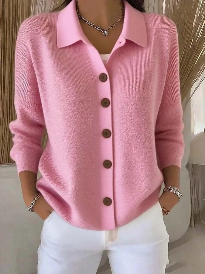 Colette | Collared Button-Down Cardigan