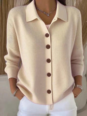 Colette | Collared Button-Down Cardigan