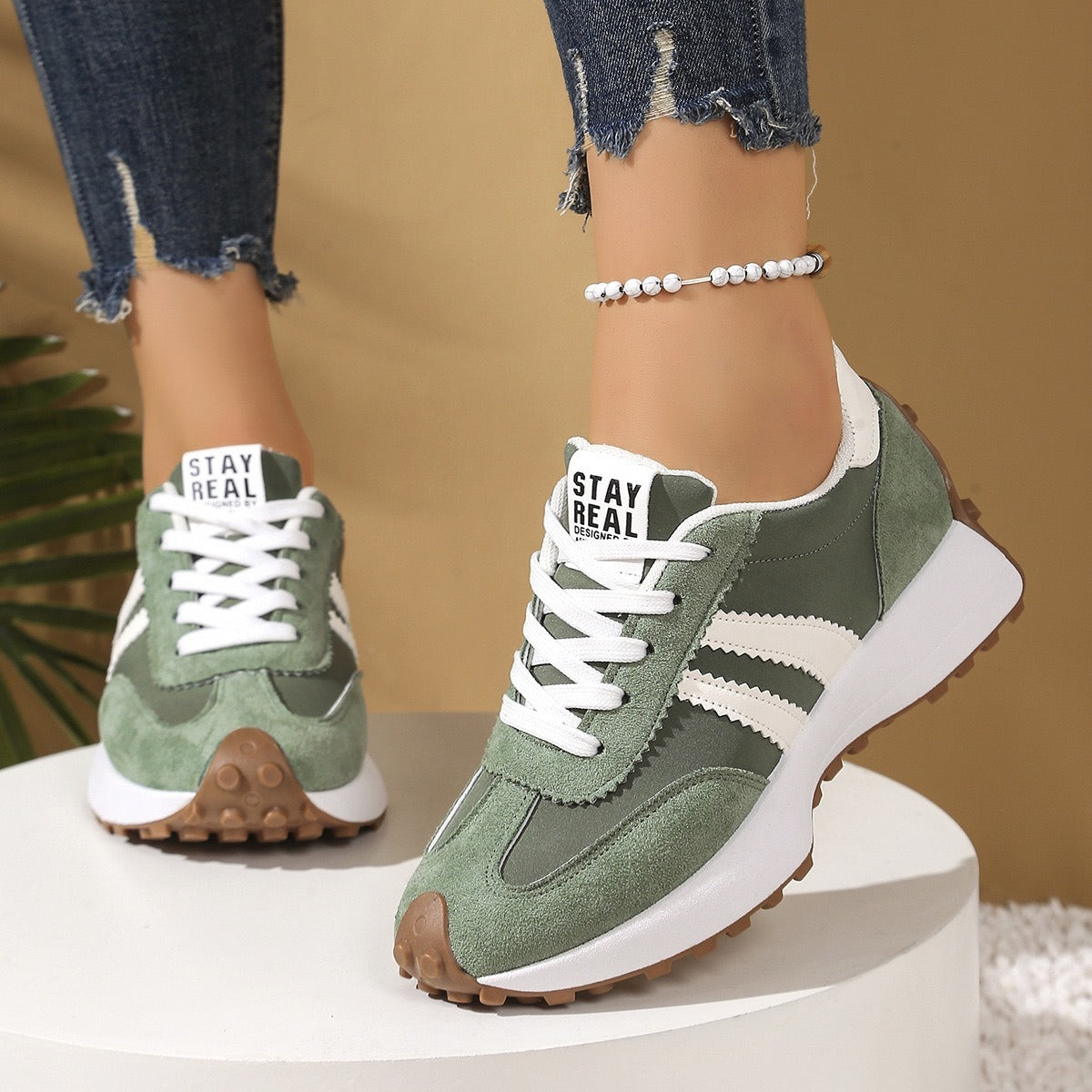 Nova | Retro Stripe Sneakers