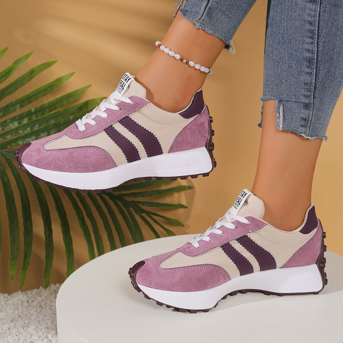 Nova | Retro Stripe Sneakers