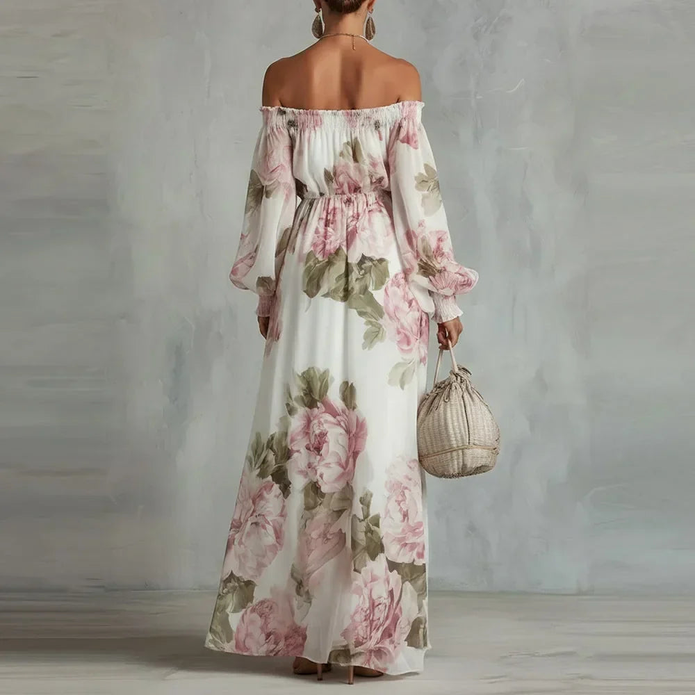 Rosalie | Off-Shoulder Floral Maxi Dress