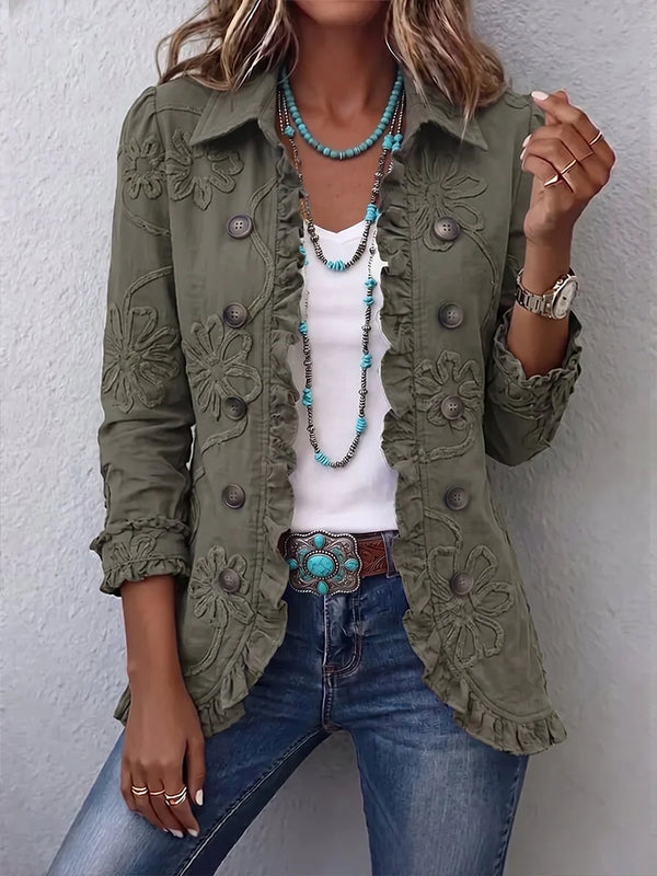 Alessa | Floral Embroidered Jacket